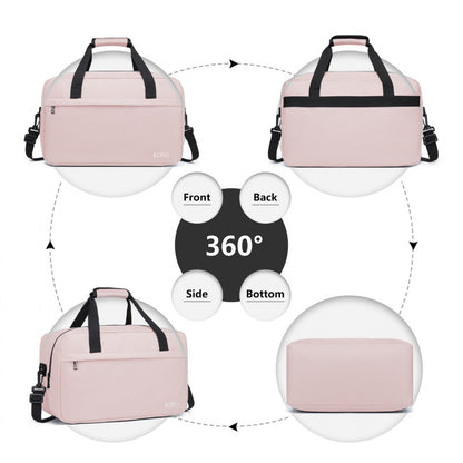 Kono Lightweight Multi Purpose Unisex Sports Travel Duffel Bag (E1960M) - Pink