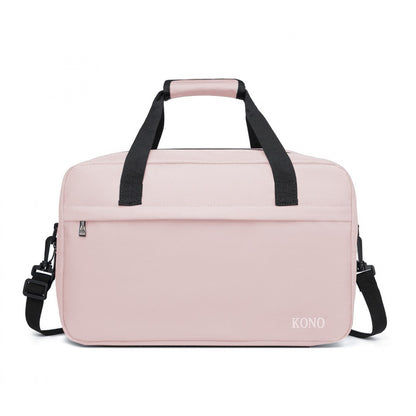 Kono Lightweight Multi Purpose Unisex Sports Travel Duffel Bag (E1960M) - Pink
