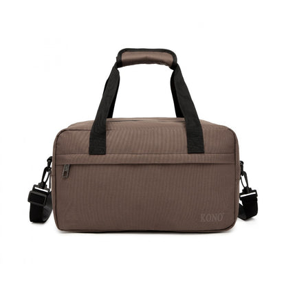 Kono Lightweight Multi Purpose Unisex Sports Travel Duffel Bag (E1960S) - Brown