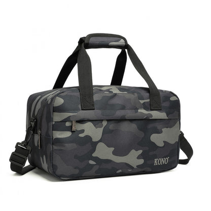 Kono Lightweight Multi Purpose Unisex Sports Travel Duffel Bag (E1960S) - Camouflage
