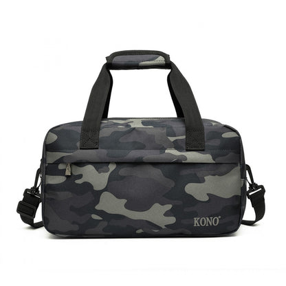 Kono Lightweight Multi Purpose Unisex Sports Travel Duffel Bag (E1960S) - Camouflage