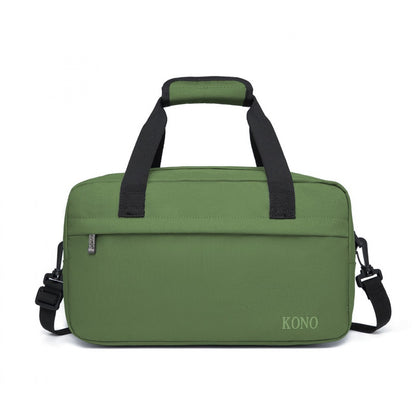 Kono Lightweight Multi Purpose Unisex Sports Travel Duffel Bag (E1960S) - Green