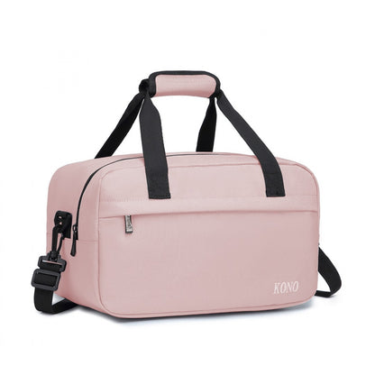 Kono Lightweight Multi Purpose Unisex Sports Travel Duffel Bag (E1960S) - Pink