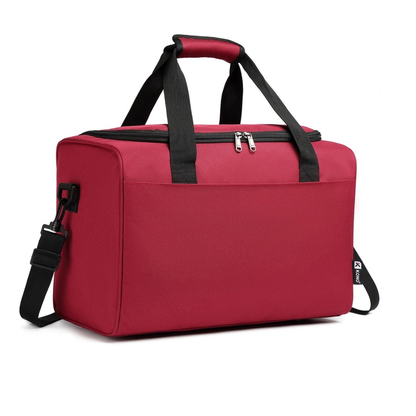 Kono Structured Travel Duffle Bag (E2016S) - Burgundy