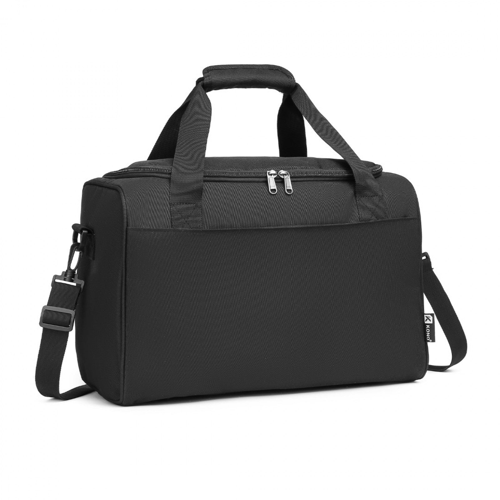Kono Structured Travel Duffle Bag (E2016S) - Black