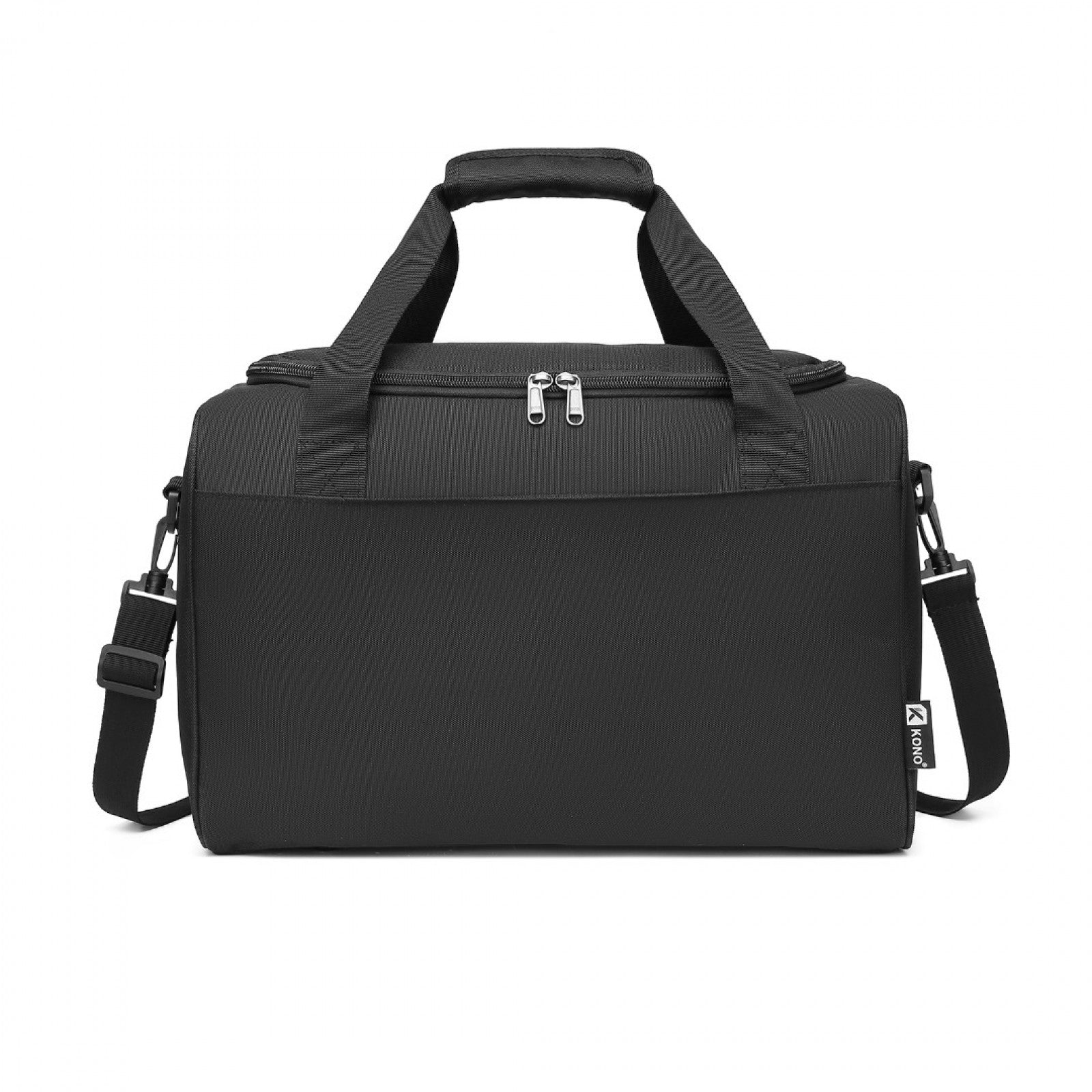 Kono Structured Travel Duffle Bag (E2016S) - Black