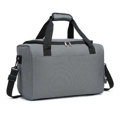 Kono Structured Travel Duffle Bag (E2016S) - Grey