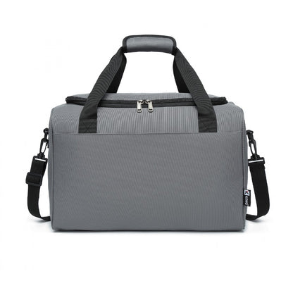Kono Structured Travel Duffle Bag (E2016S) - Grey