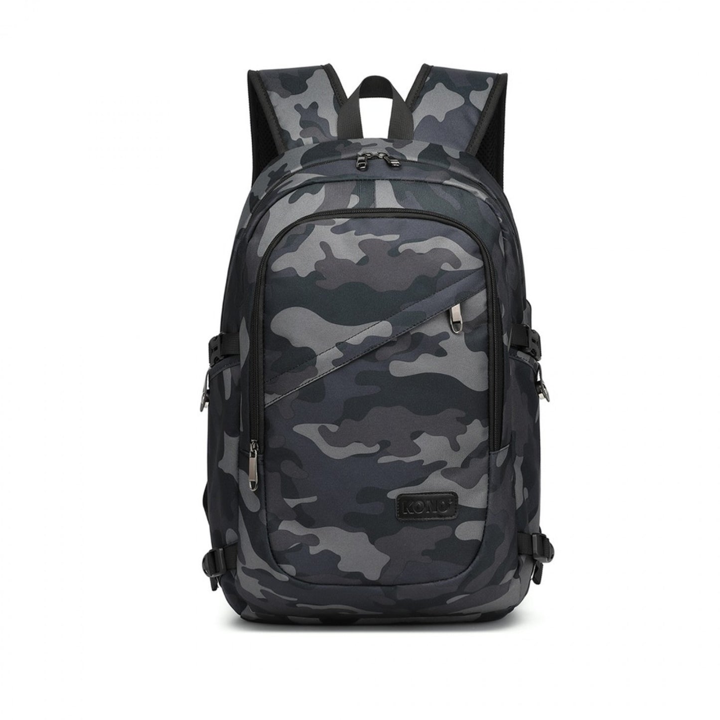 Kono Business Laptop Backpack with USB Charging Port (E6715) - Camo