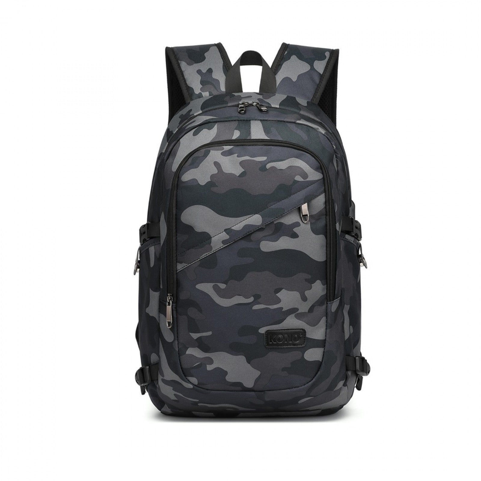 Kono Business Laptop Backpack with USB Charging Port (E6715) - Camo