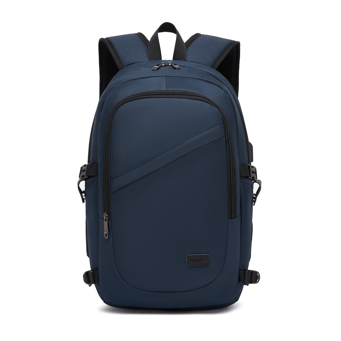 Kono Business Laptop Backpack with USB Charging Port (E6715) - Dark Blue
