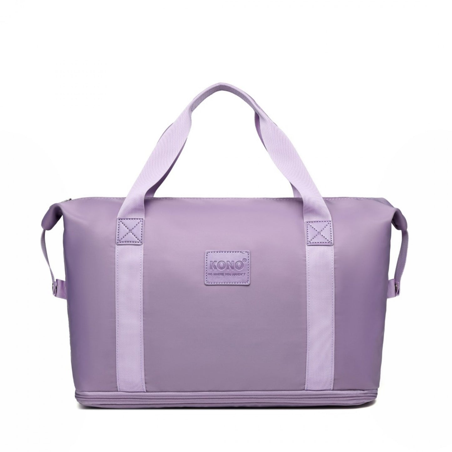 Kono Two Pieces Expandable Durable Waterproof Travel Duffel Bag Set (EA2212) - Purple