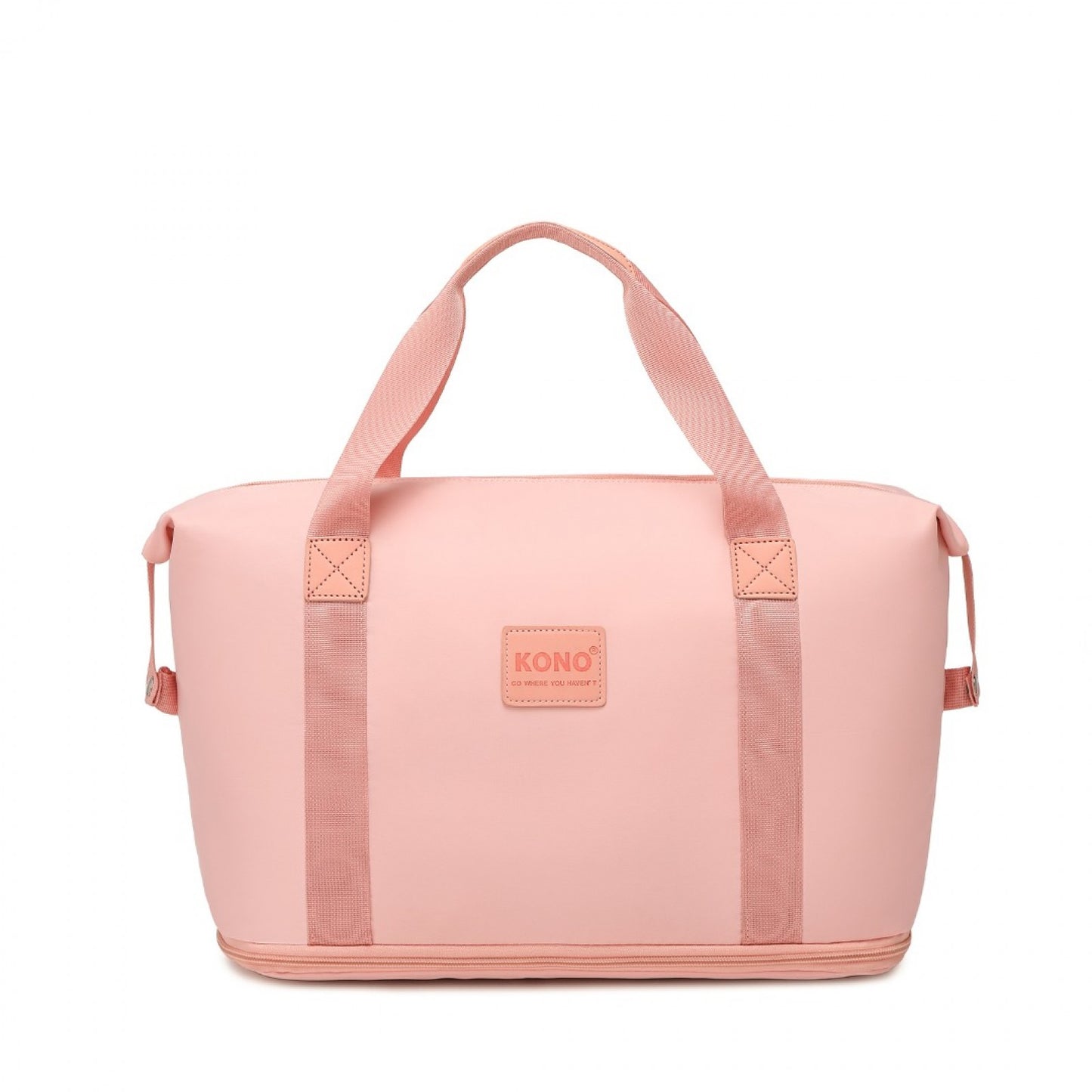 Kono Two Pieces Expandable Durable Waterproof Travel Duffel Bag Set (EA2212) - Pink