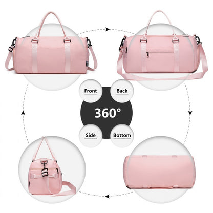 Kono Multi Waterproof Gym bag Carry On Weekend Bag (EA2213) - Pink