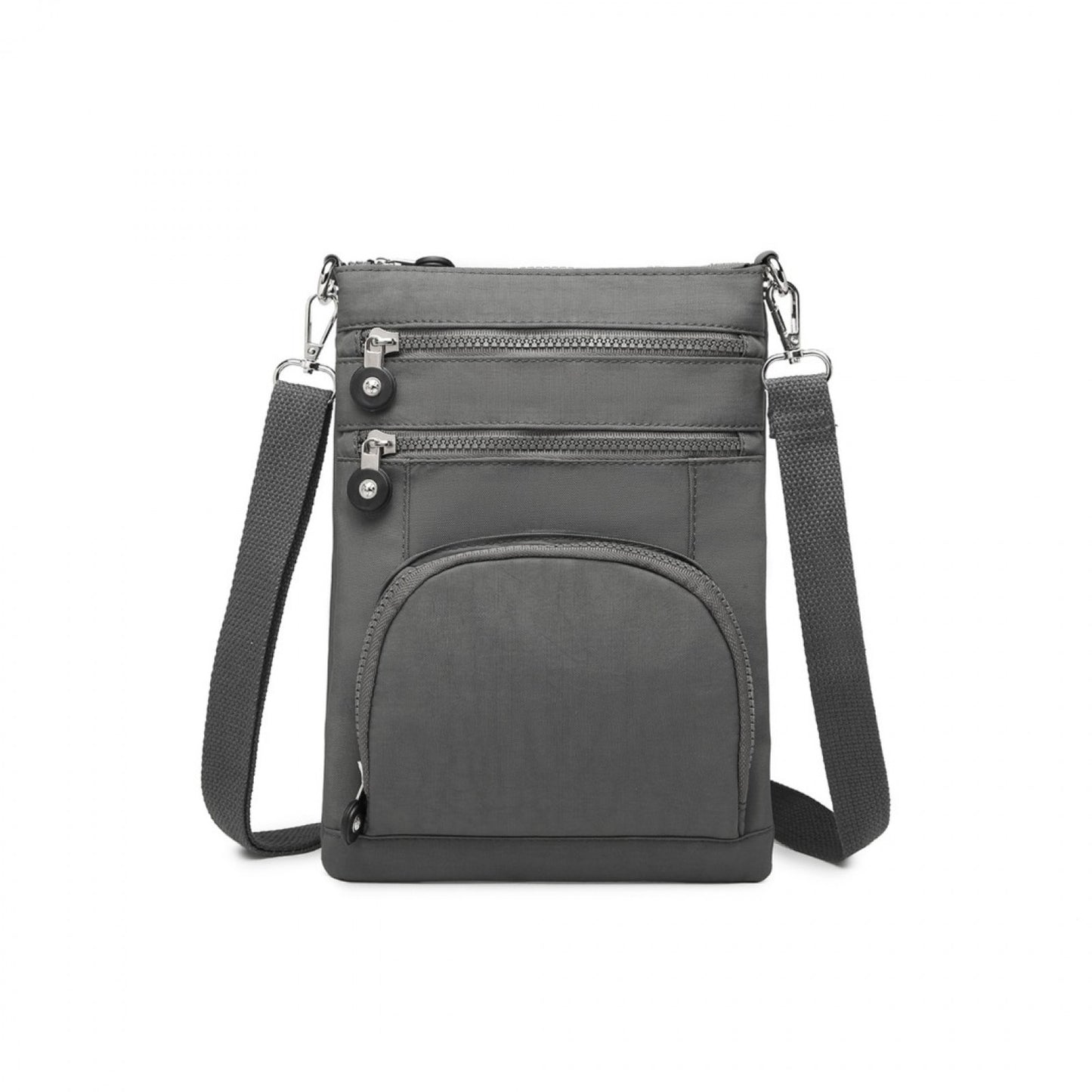Kono Casual Multi Pocket RFID Blocking Cross body Bag (EB2228) - Grey