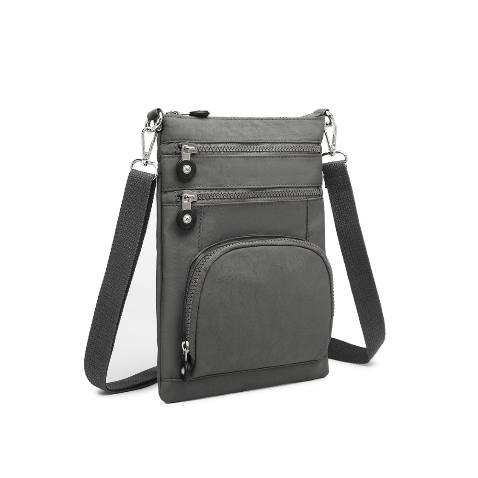Kono Casual Multi Pocket RFID Blocking Cross body Bag (EB2228) - Grey