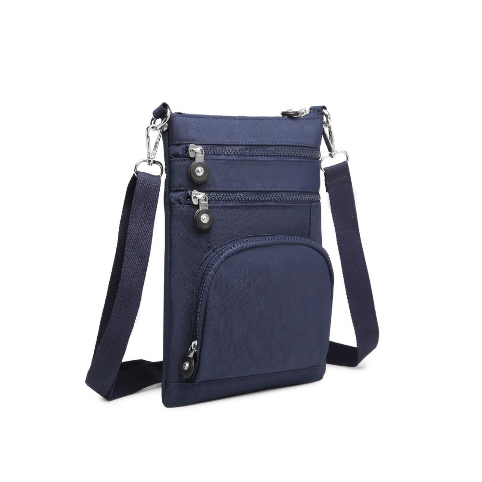 Kono Casual Multi Pocket RFID Blocking Cross body Bag (EB2228) - Navy