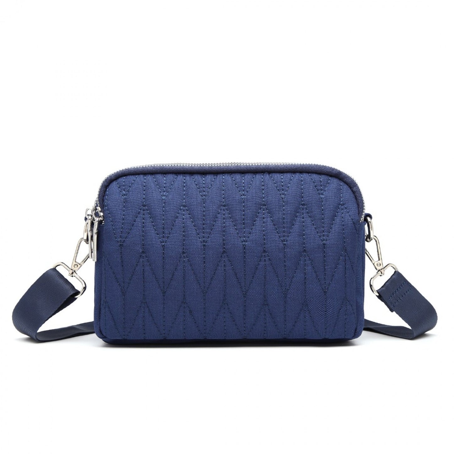 Kono Multi Pocket Waterproof Small Crossbody Bag (EH2258) - Navy