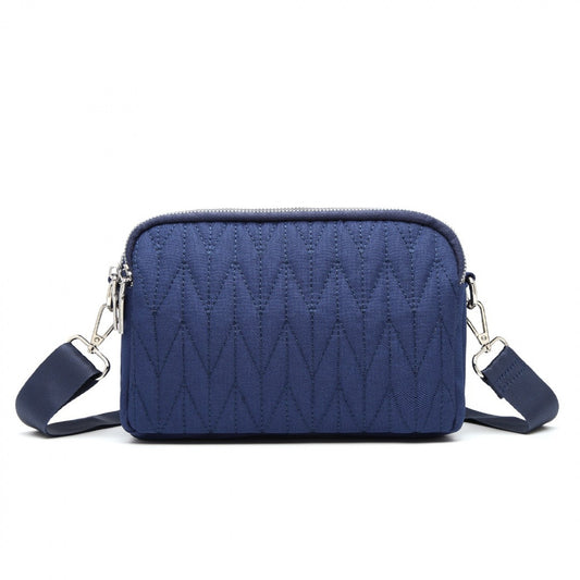 Kono Multi Pocket Waterproof Small Crossbody Bag (EH2258) - Navy