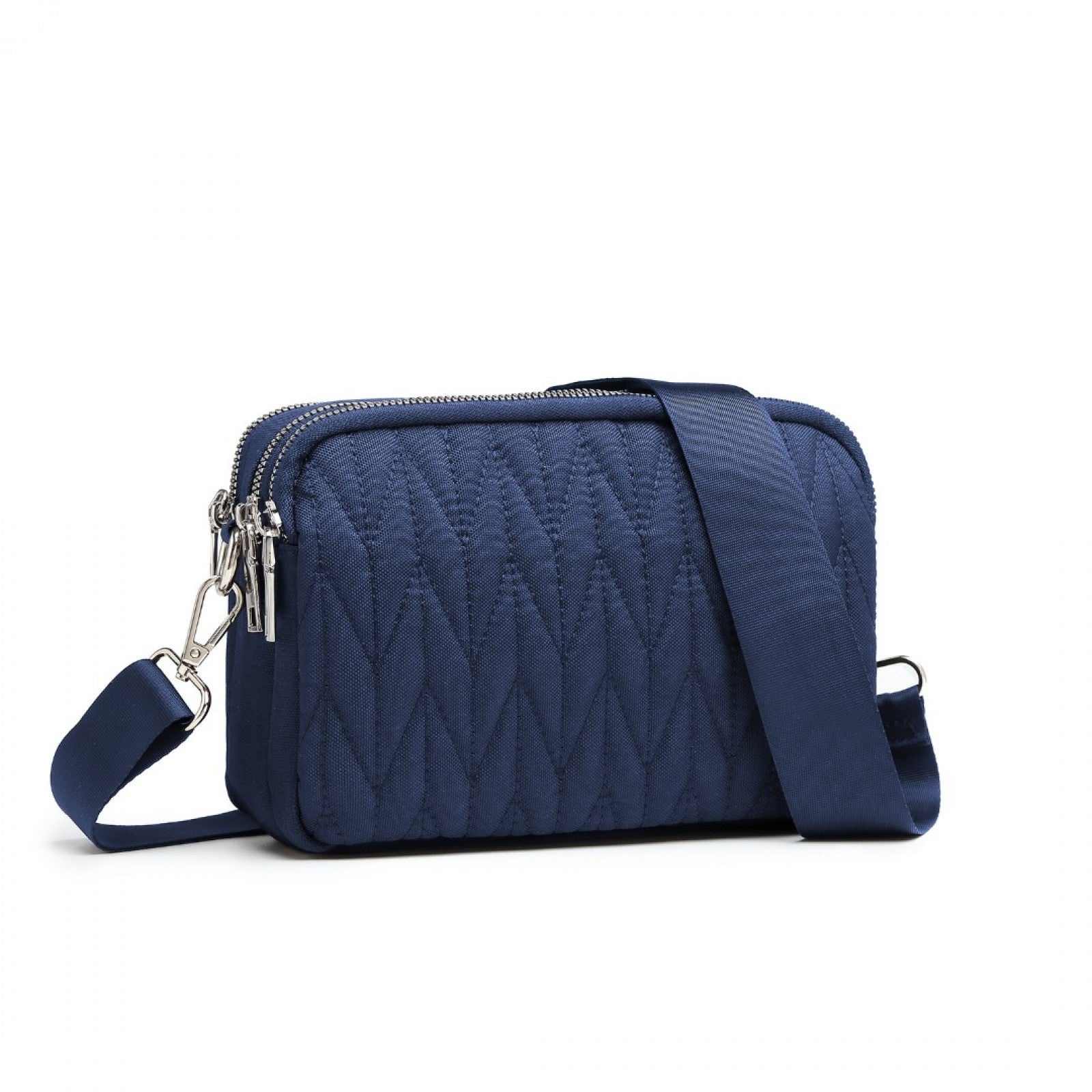 Kono Multi Pocket Waterproof Small Crossbody Bag (EH2258) - Navy