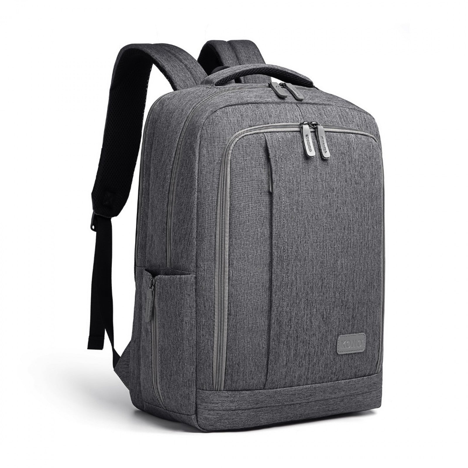 Kono Multi-Compartment Backpack with USB Port (EM2111) - Grey