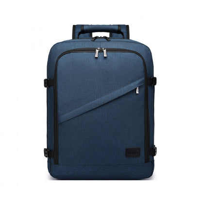 Kono Lightweight Cabin Bag Travel Business Backpack (EM2231M) - Navy