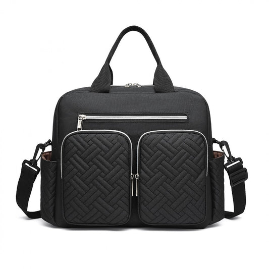 Kono Durable And Functional Changing Tote Bag (EQ2248) - Black