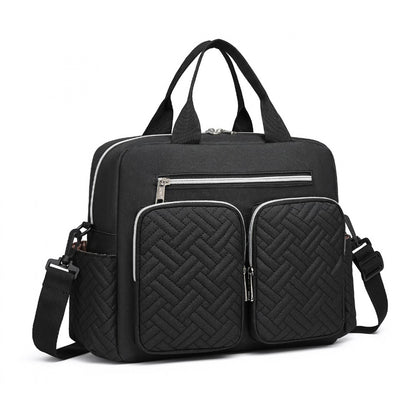 Kono Durable And Functional Changing Tote Bag (EQ2248) - Black