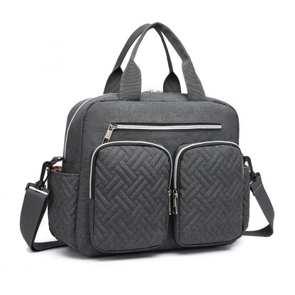 Kono Durable And Functional Changing Tote Bag (EQ2248) - Dark Grey