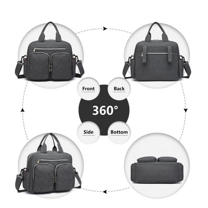 Kono Durable And Functional Changing Tote Bag (EQ2248) - Dark Grey