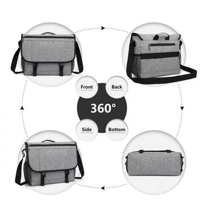 Kono High Security Messenger Bag Satchel Shoulder Bag (EQ2260) - Grey