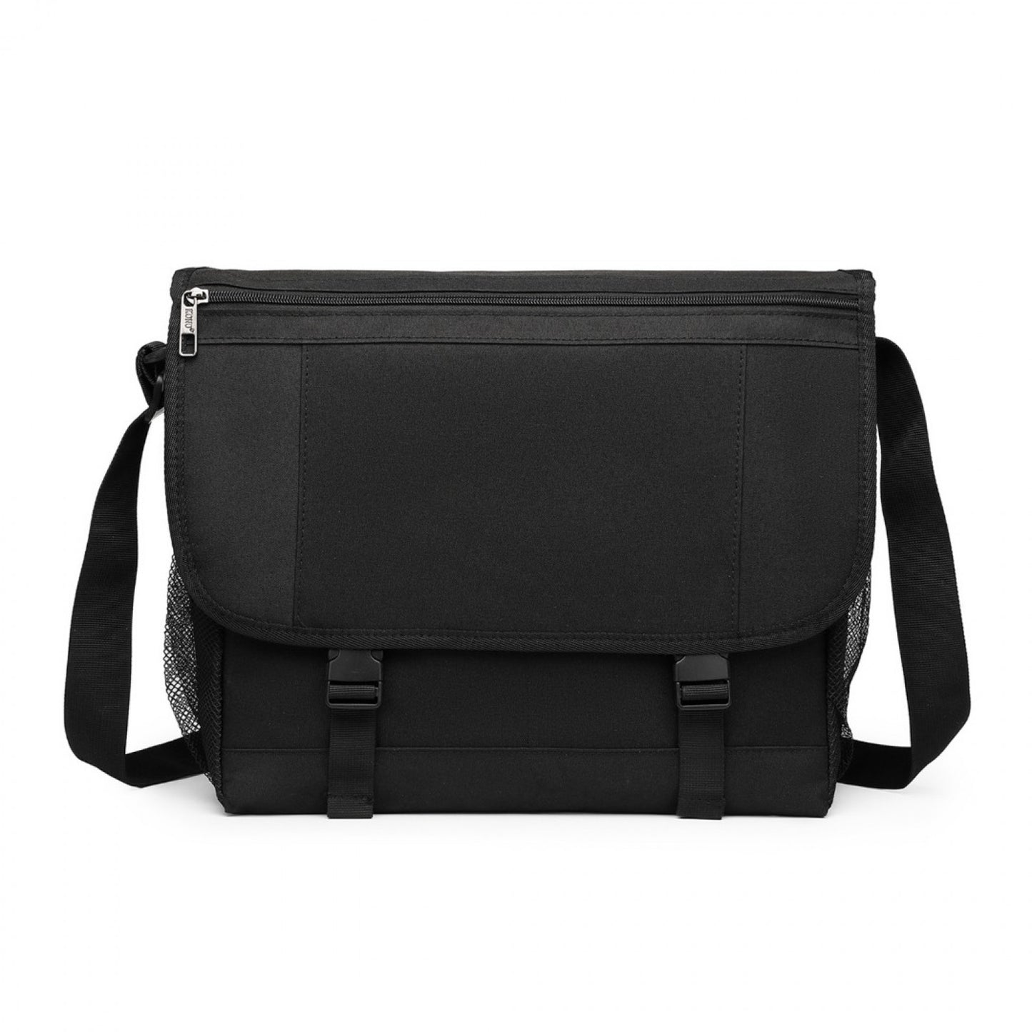 Kono High Security Messenger Bag Satchel Shoulder Bag (EQ2260) - Black