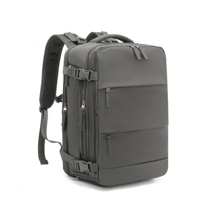 Kono Multi-Functional Breathable Travel Backpack With USB Charging Port And Separate Shoe Compartment (EQ2344) - Grey