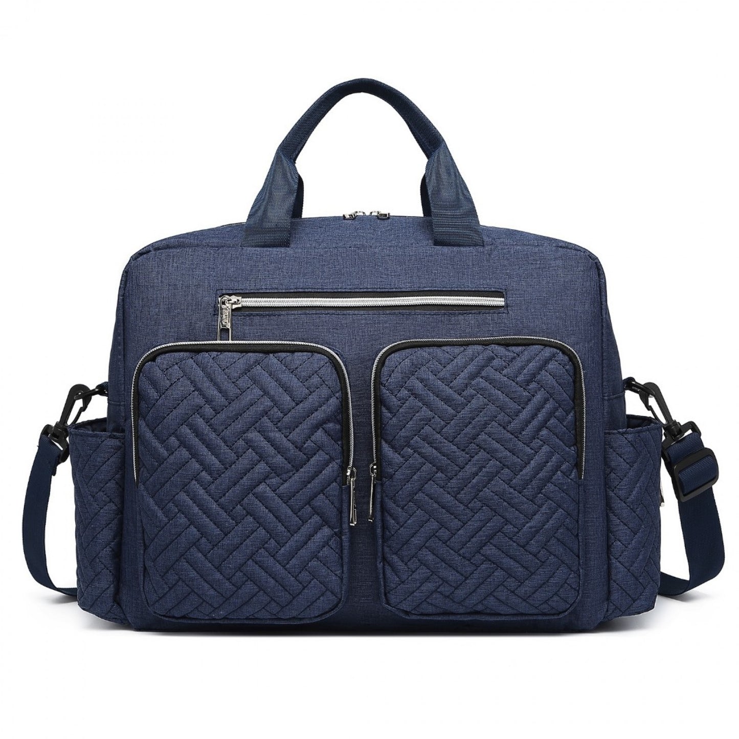 Kono Versatile Diaper Changing Tote Bag with Built-In Changing Mat Thermal Insulation Waterproof Design (EQ2411) - Navy