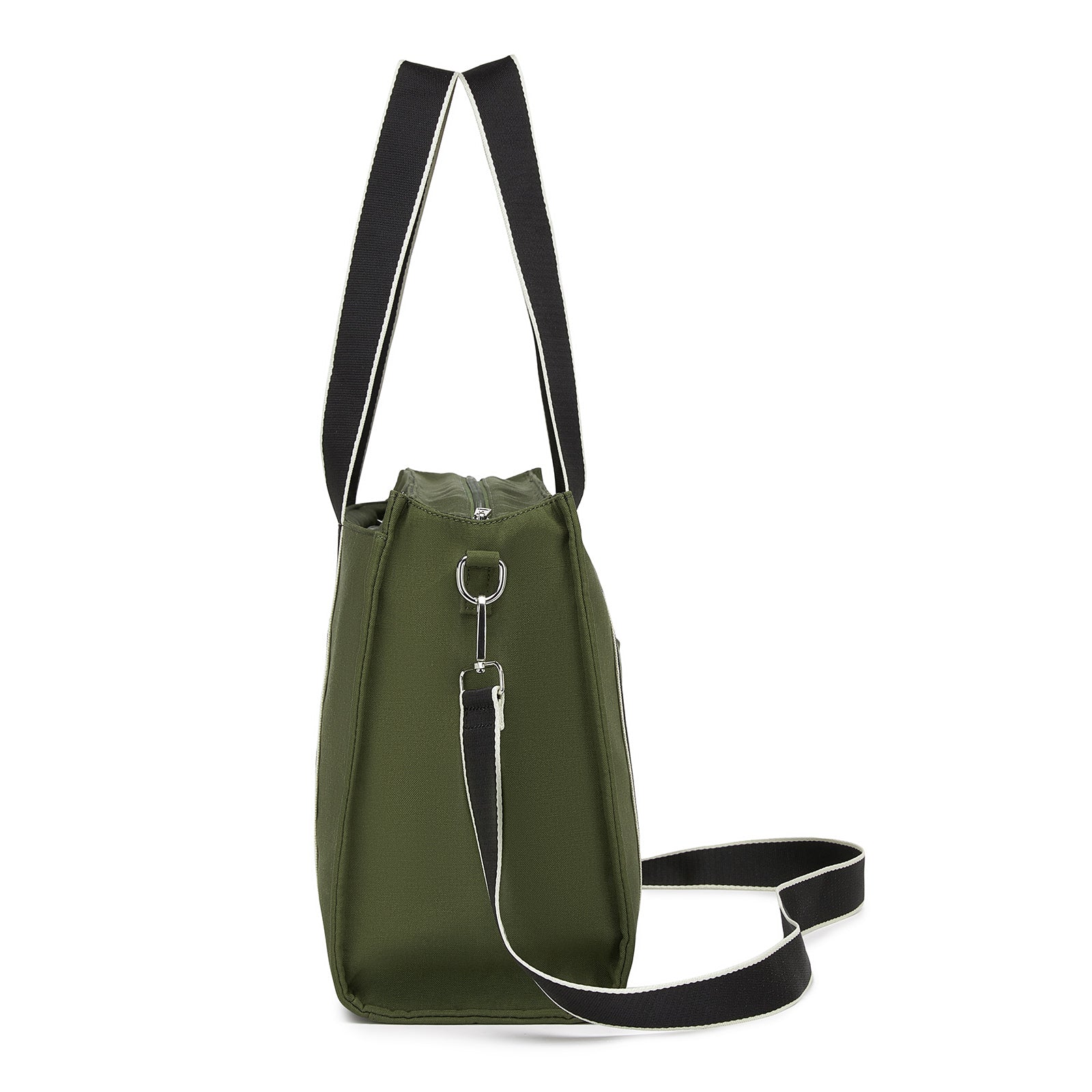 Miss Lulu Wearproof Large Capacity Tote Bag with 15.6” Laptop Sleeve, Dual Carry Options for Business and Everyday Use (HBM2604) - Green