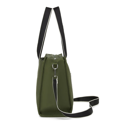Miss Lulu Wearproof Large Capacity Tote Bag with 15.6” Laptop Sleeve, Dual Carry Options for Business and Everyday Use (HBM2604) - Green