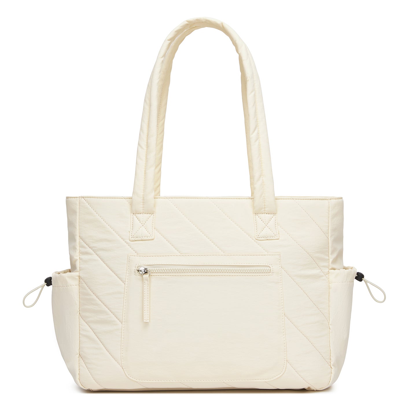 Miss Lulu Minimalist Durable Shoulder Bag for Work, School & Travel with Laptop Sleeve and Multiple Pockets (HBM2612) - Beige