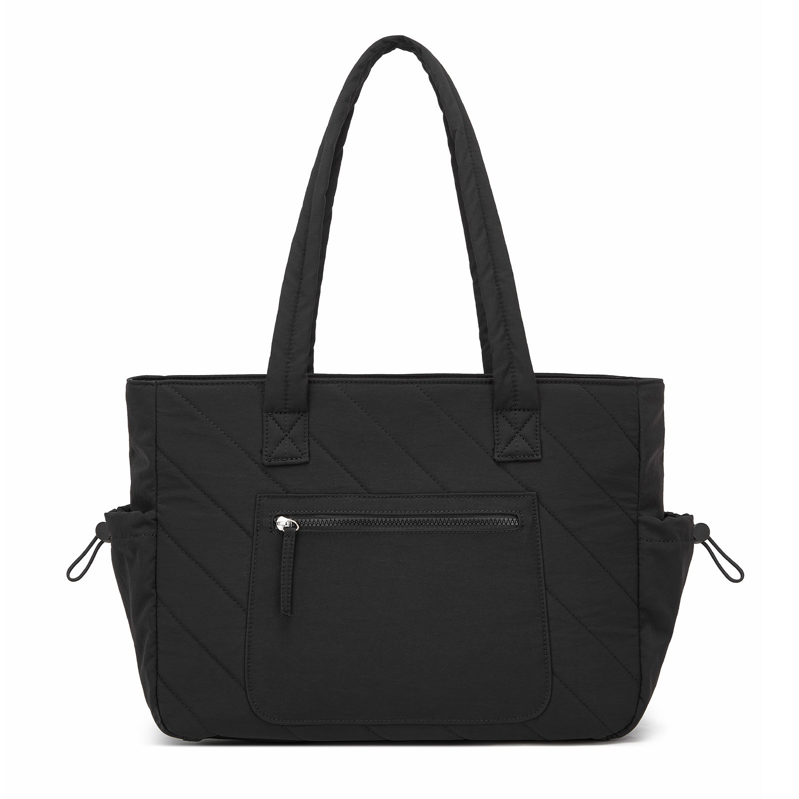 Miss Lulu Minimalist Durable Shoulder Bag for Work, School & Travel with Laptop Sleeve and Multiple Pockets (HBM2612) - Black