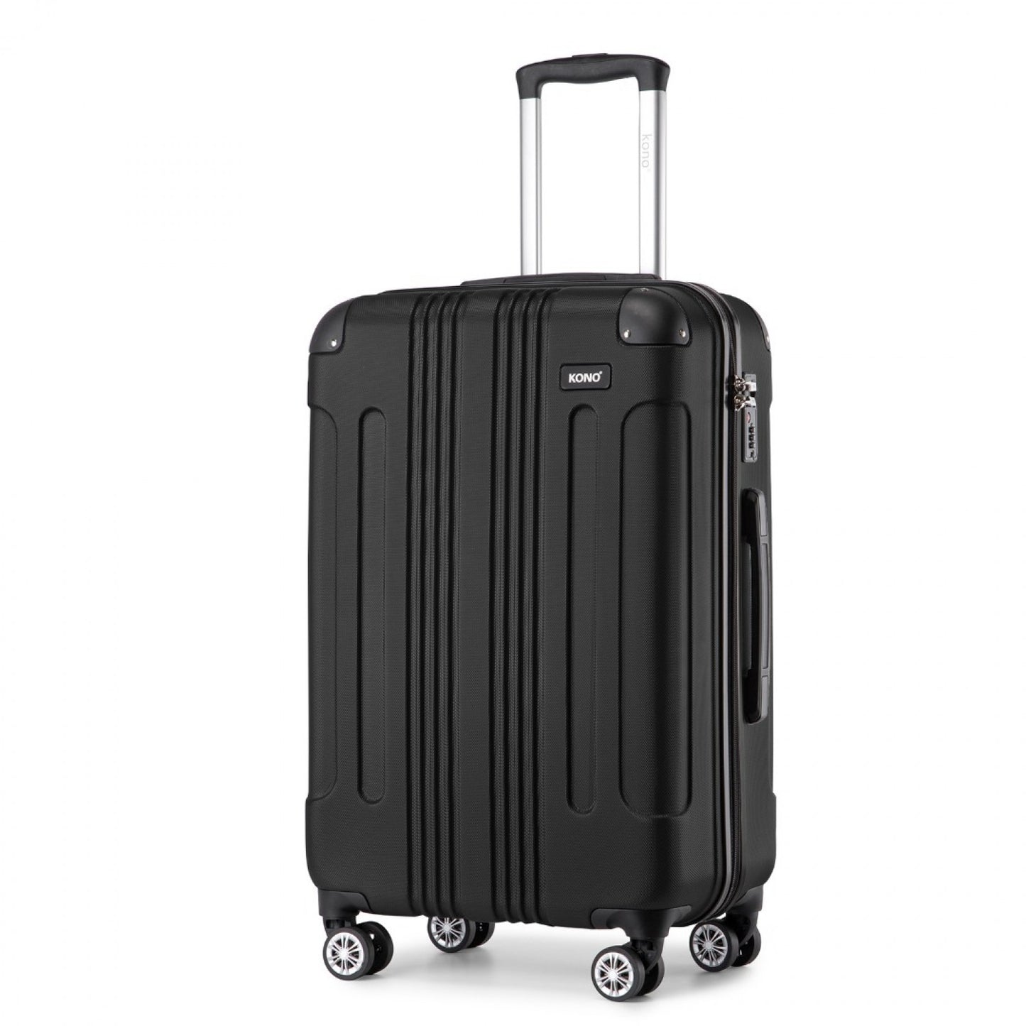 Kono black 24 inch hard shell suitcase