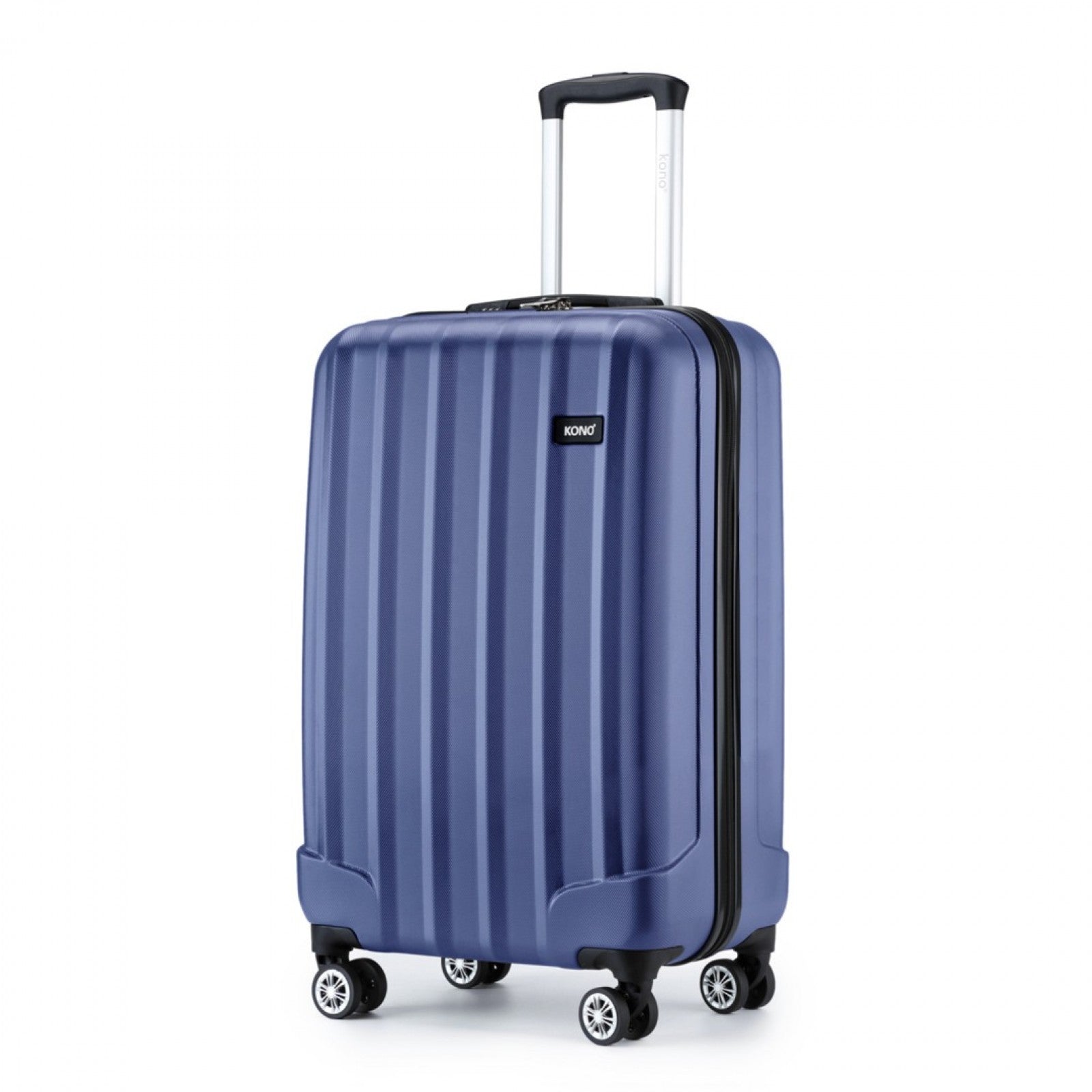 Kono ABS+PC Hard Shell Luggage with Vertical Stripes Ideal for (K1773-1L) - Navy