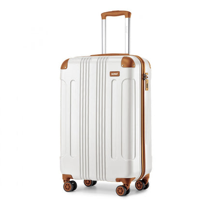 Kono cream 19 inch cabin suitcase