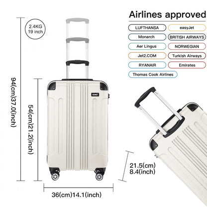 Kono beige cabin suitcase view 5