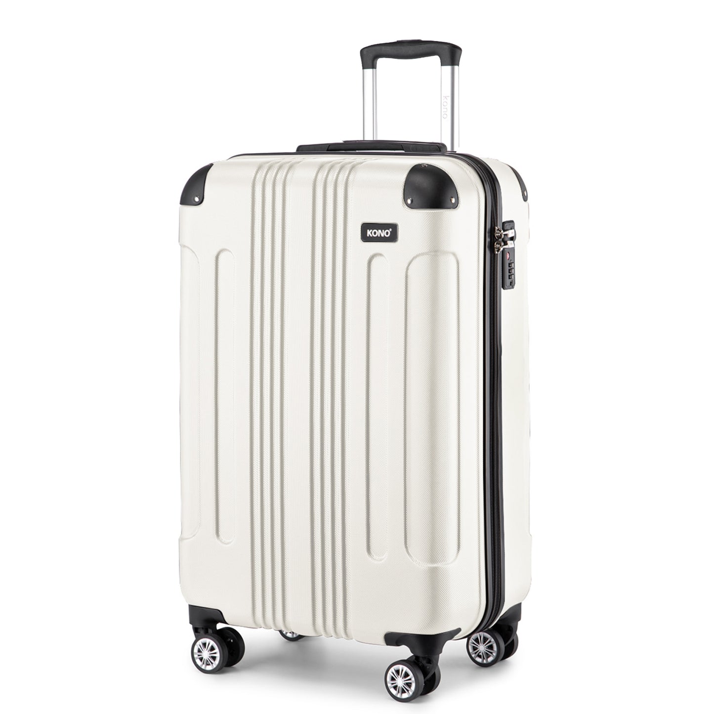 Kono beige 28 inch suitcase front view