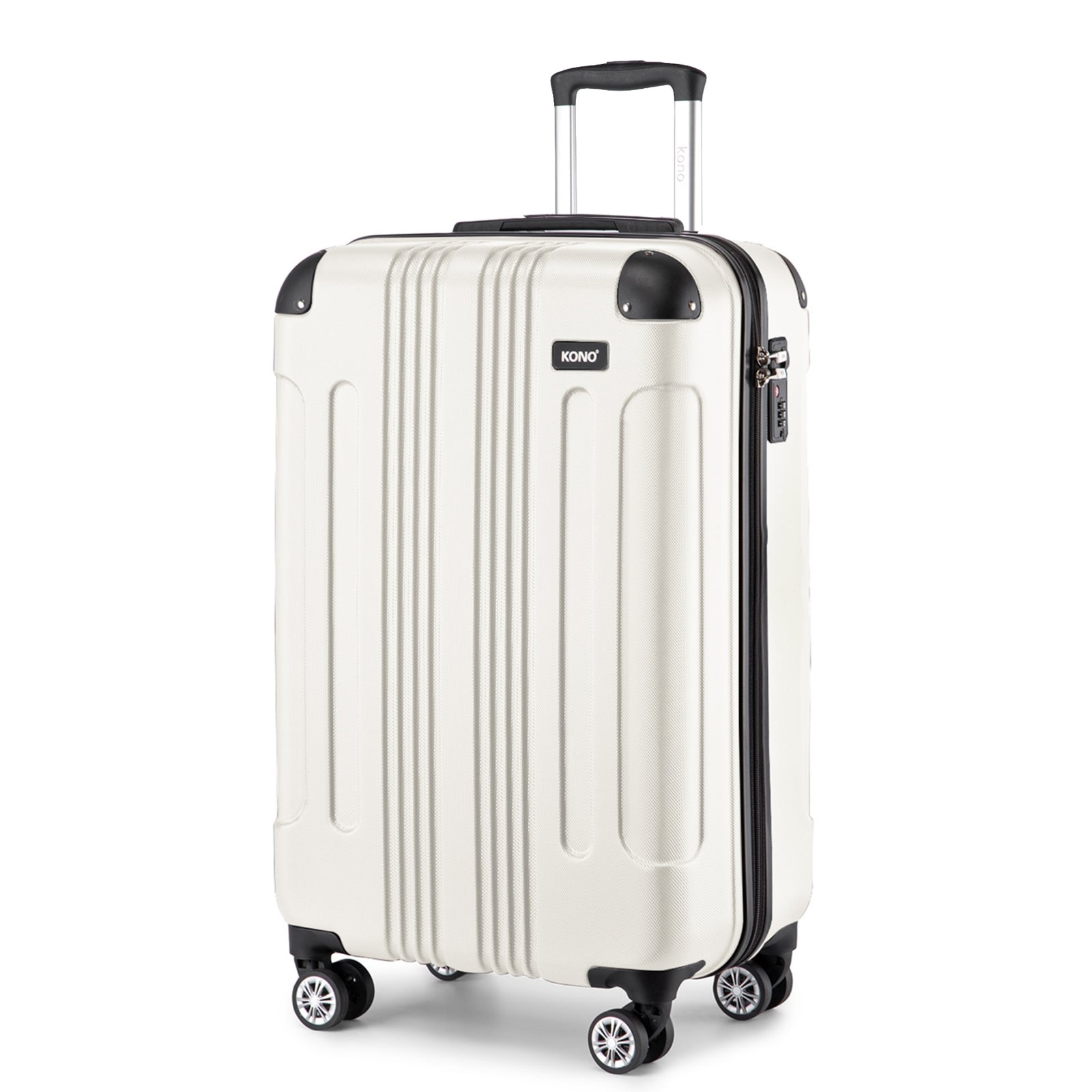 Kono beige 28 inch suitcase front view