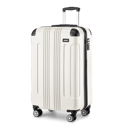 Kono beige 28 inch suitcase front view