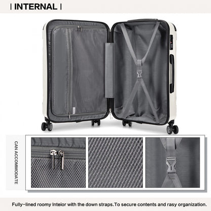 Kono beige 28 inch suitcase view 9