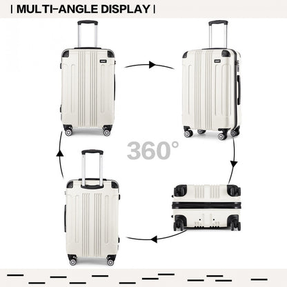 Kono beige 24 inch suitcase view 4