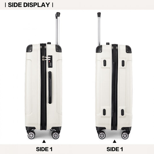 Kono beige luggage set view 2
