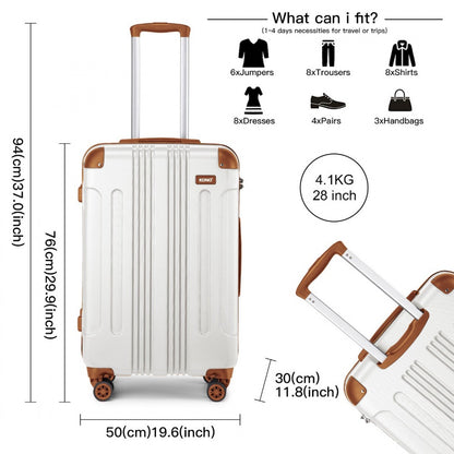 Kono cream 28 inch suitcase dimensions