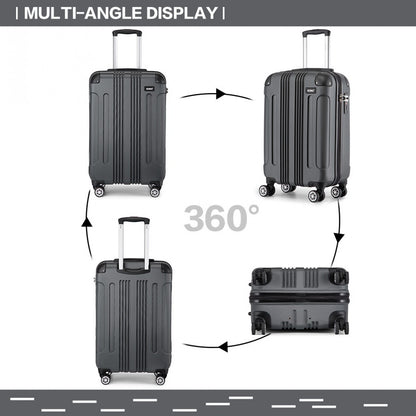 Grey cabin suitcase interior